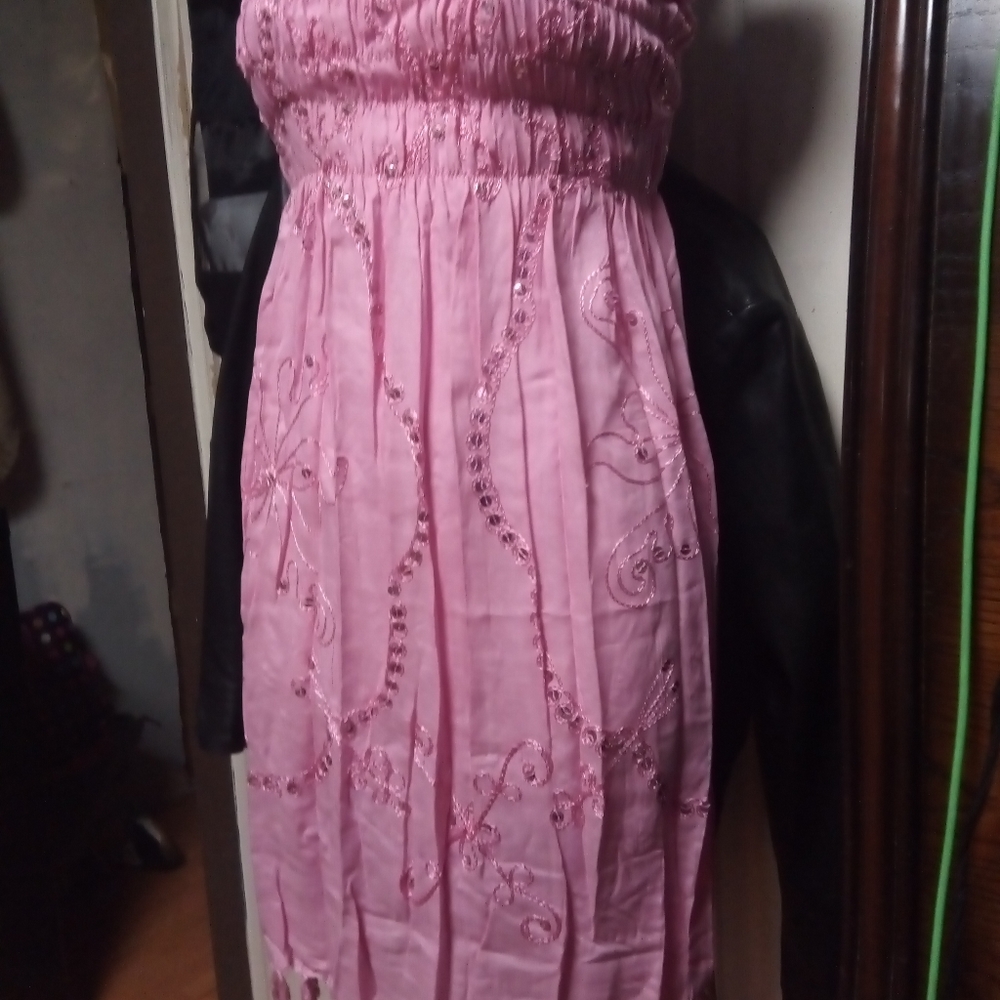 Pink and white dresses